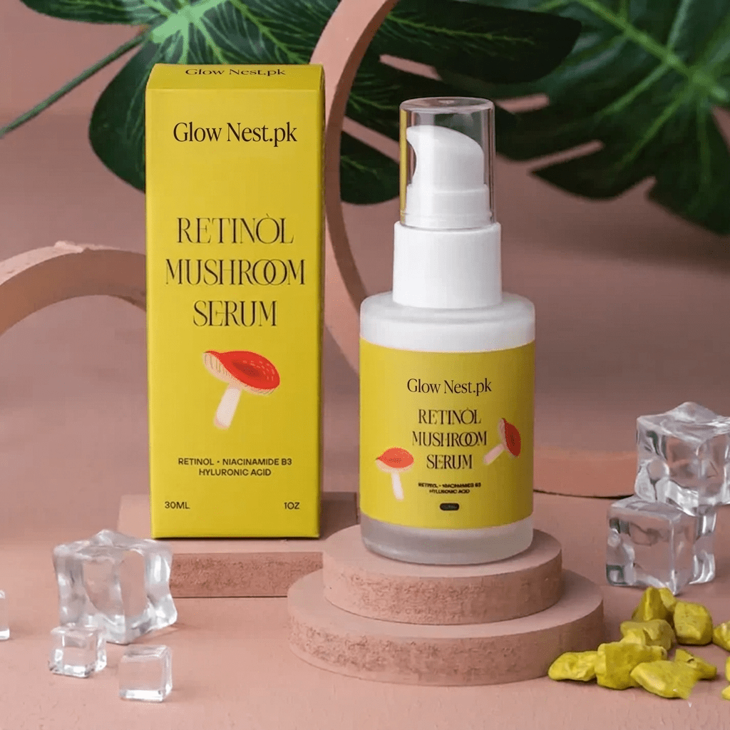Retinol Mushroom Serum - GlowNestpk.com