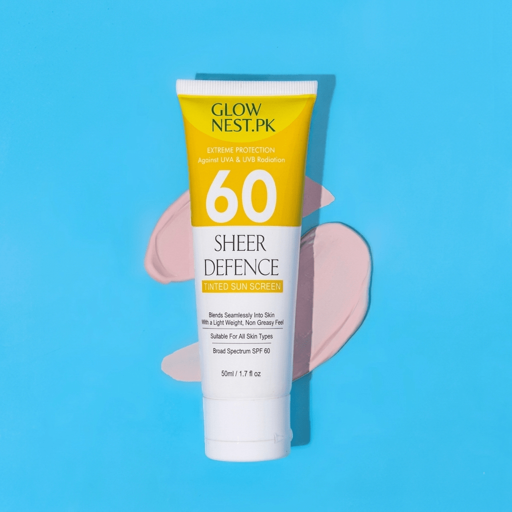 Sheer Defence Tinted Sun Screen - 60 SPF - GlowNestpk.com
