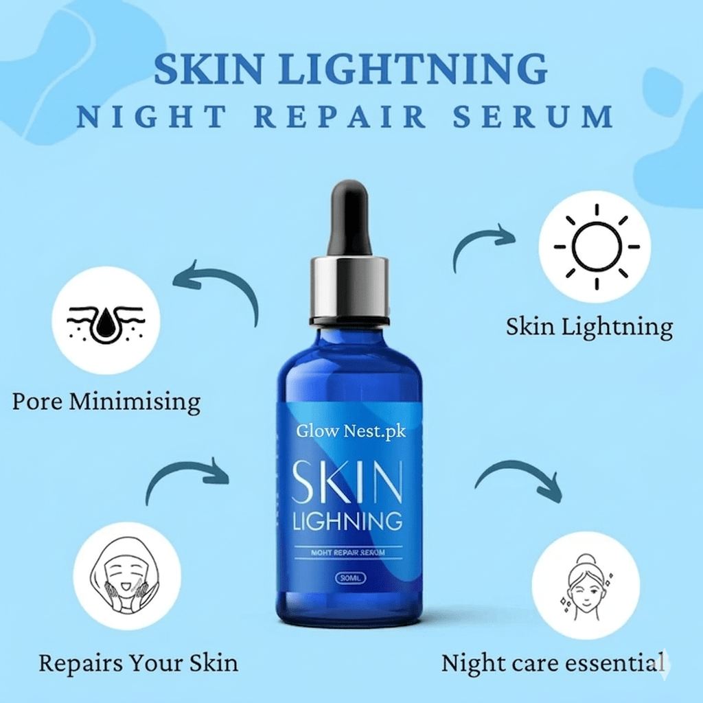 Skin Lighting Night Repair Serum - GlowNestpk.com