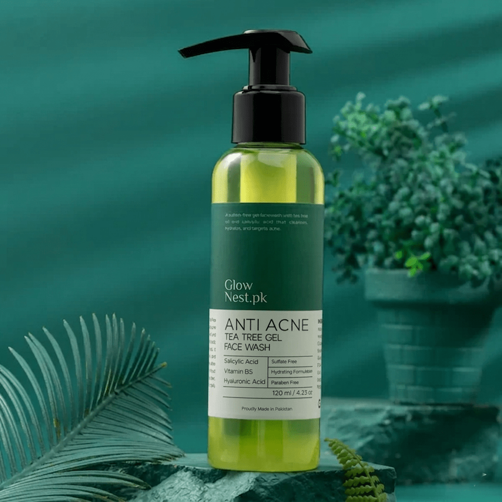 Tea Tree Anti Acne Gel Face wash - GlowNestpk.com